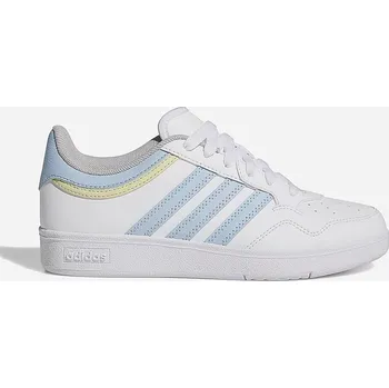 Dámská obuv Dětské sportovní boty Adidas Hoops 4.0 J bílé kožené tenisky vel. 39 1/3