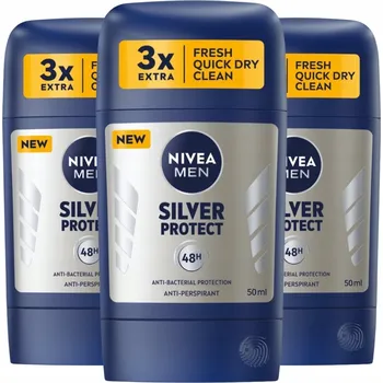 NIVEA Antiperspirant tuhý Silver Protect *3