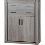 Komoda Veneti 97 x 44 x 123 cm odstíny hnědé