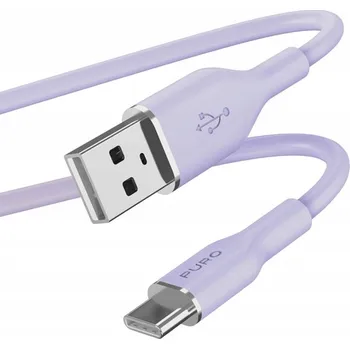 Datový kabel Kabel Puro USB - USB Typ C 1,5 m fialový