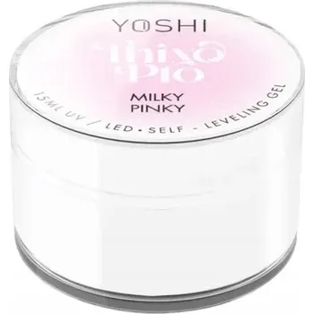 Lak na nehty Yoshi Gel Milky Pinky Samovyrovnávací Thixo Pro 15 ml
