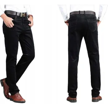 Pánské kalhoty Teplé pánské manšestrové kalhoty s jemným proužkem HUNTER 610/51A 36/36