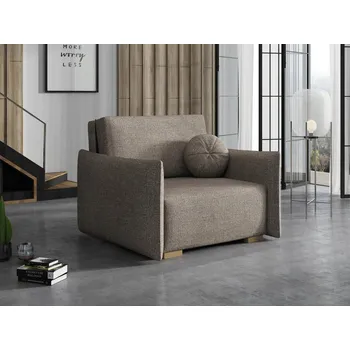 Pohovka Pohovka MOB 100 x 98 cm látka hnědá