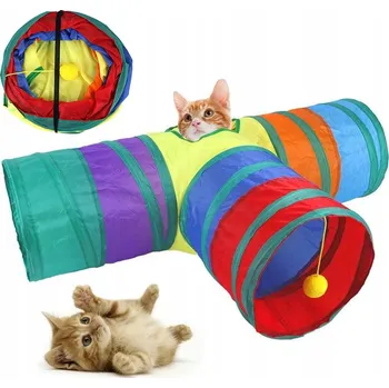 Hračka pro kočku Sada Hraček Pro Kočky Míčky Udice Myš Velký Domeček Tunel pro kočky 22 ks