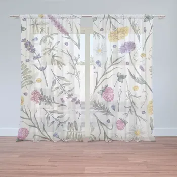 Záclona Sablio Záclony Babiččina zahrádka: 2ks 150x250cm