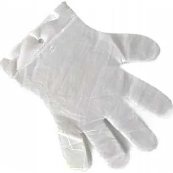 Pracovní oblečení Rukavice na jedno použití fóliové HDPE ochranné rukavice velikost L 100 kusů
