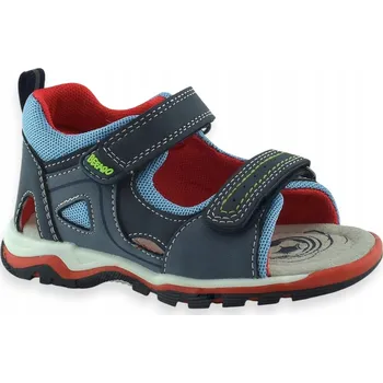 Dívčí sandály Befado dětské sandály textilní modré velikost 23
