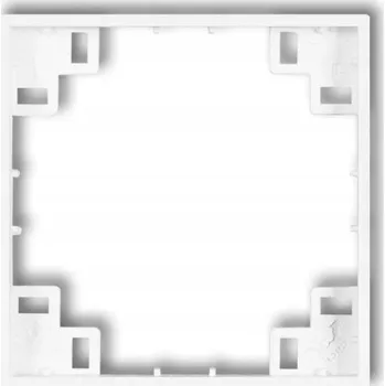 vypínač Rámeček jednoduchý Karlik bílý