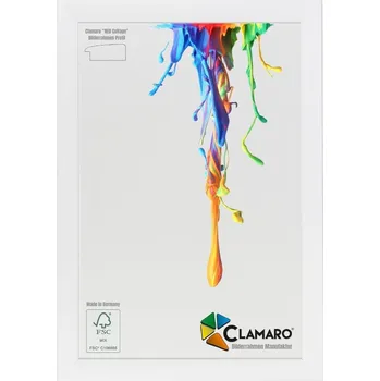 Obraz Matný bílý Rámeček na míru dřeva Neo CLAMARO , 75x30 cm