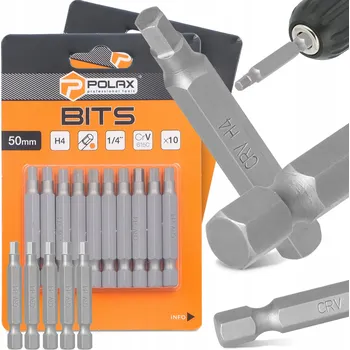 Bit 25x BIT ŠROUBOVÁKU PH4 50mm Magnetický hrot 1/4 Philips - SOLIDNÍ