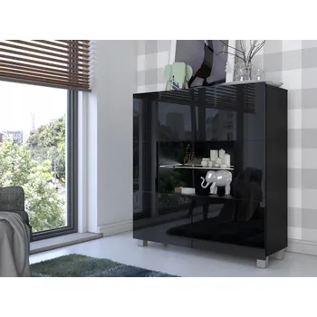 Komoda Komoda Veneti 100 x 35 x 107 cm černá