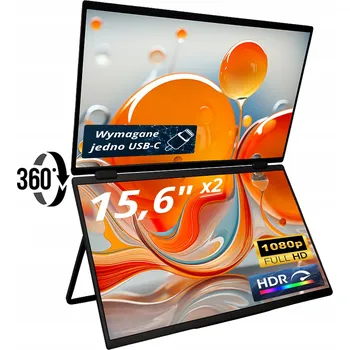 Monitor Přenosný monitor PRO-VIEW S156D 15,6" 1920 x 1080 px IPS otočný o 360°