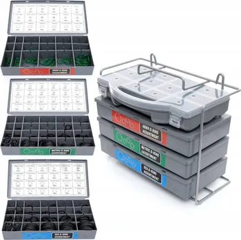 Vrták Sada O-kroužků těsnění oringy 900 ks. skříňka