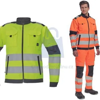 Bunda pracovní MAX VIVO HV 2v1, CERVA žlutá, 50, balení 1 ks