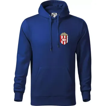 Pánská mikina Popcorn v kapse - Mikina pánská Cape s kapucí - 5XL ( Královská modrá )