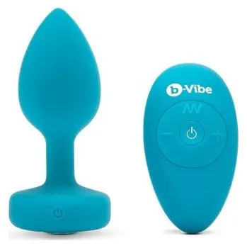 Anální kolík b-Vibe Vibrating Jewel Plug S/M