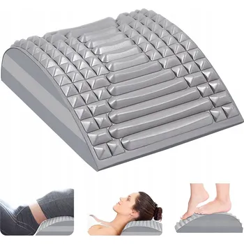 ROZCIĄGACZ KARKU SILNÝ MASÁŽNÍ PŘÍSTROJ PRO RELAXACI ZAD A PÁTEŘE, ŠEDÝ