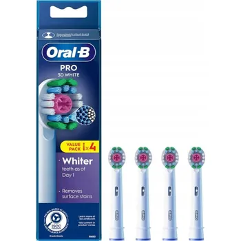 Péče o chrup Oral B 3D White náhrady na elektrické zubní kartáč 4ks