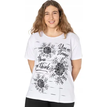 KD06 halenka s krátkým rukávem střih jednoduchá velikost 7XL