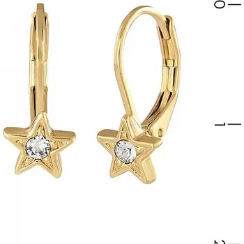 Náušnice Náušnice puzetky hvězdičky se zirkonem (P14780AG)
