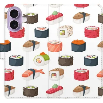 Pouzdro na mobilní telefon Flipové pouzdro iSaprio - Sushi Pattern 02 - iPhone 17