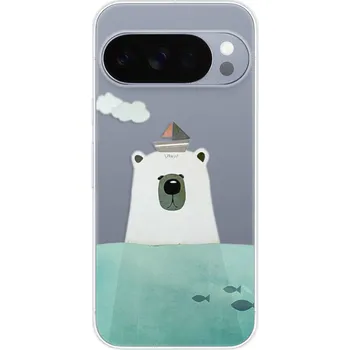 Pouzdro na mobilní telefon Odolné silikonové pouzdro iSaprio - Bear With Boat - Google Pixel 10 / 10 Pro