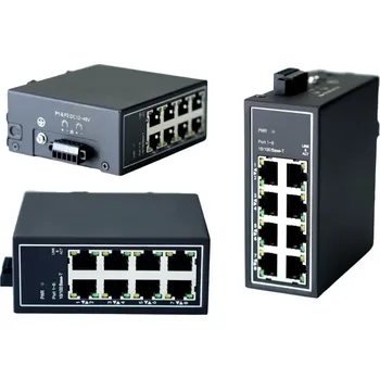Switch 8-PORTOWÝ PRŮMYSLOVÝ ETHERNET SWITCH WDH-8ET-DC 10/100 MBPS WIWAV