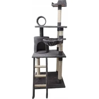 ŠKRABACÍ STŘEHY PRO KOČKY BUDÍK, PELÍŠEK NA PEŇÁK 156 cm, sisal