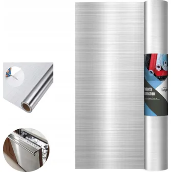 Fototapeta OCHRANNÁ FÓLIE NA STĚNY SAMOLEPÍCÍ FÓLIE DEKORATIVNÍ PVC FÓLIE STŘÍBRNÁ 60X500CM