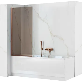 Vanová zástěna Paravan vanový Rea Elegant Brush Copper 80