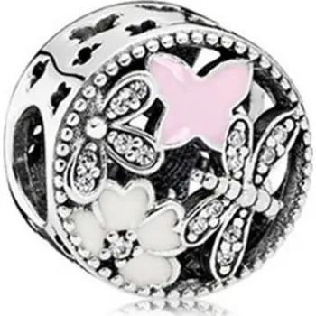 Přívěsek Stříbrný přívěsek motýl vážka tulipán | přívěsek, šperk - B1660