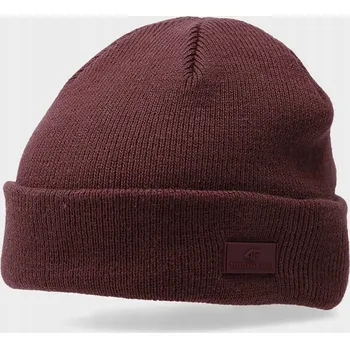 Čepice 4F zimní čepice beanie červená, univerzální velikost