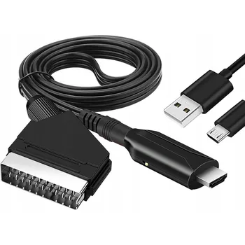 Bezpečnostní kamera Kabelový adaptér/konvertor Euro (SCART) na HDMI