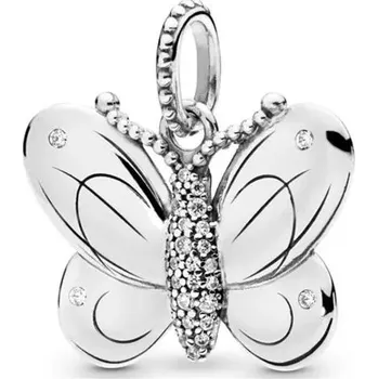 Přívěsek Stříbrný přívěsek motýl vážka tulipán | přívěsek, šperk - B550