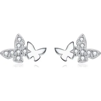 Náušnice Stříbrné dívčí náušnice s jemnými motivy | náušnice, šperk - BSE236