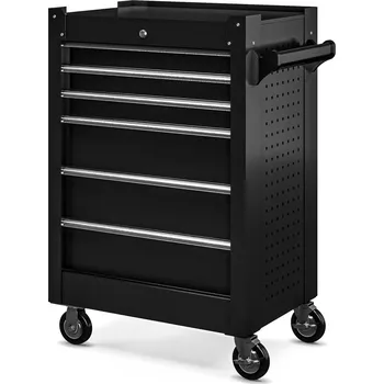 Nábytek PEGAS Vozík na nářadí JOE, 680 x 995 x 460 mm, All Black: černý