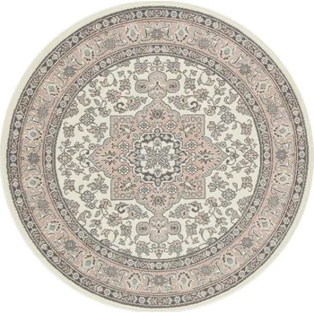 Koberec Kusový koberec Mirkan 104443 Cream/Rose kruh 160x160 (průměr) kruh cm