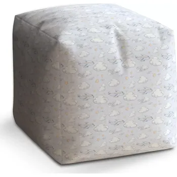 Taburet Sablio Taburet Cube Letadla mezi mraky: 40x40x40 cm