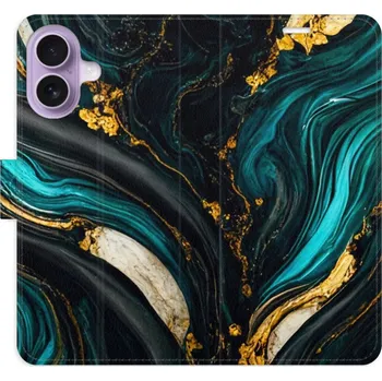 Pouzdro na mobilní telefon Flipové pouzdro iSaprio - Dark Paint - iPhone 17