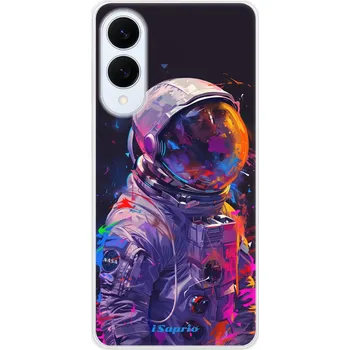 Telefonní příslušenství Odolné silikonové pouzdro iSaprio - Neon Astronaut - Samsung Galaxy S25 Edge