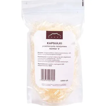 Želatinové kapsle průhledné Nanga velikost 0, 1000 kusů