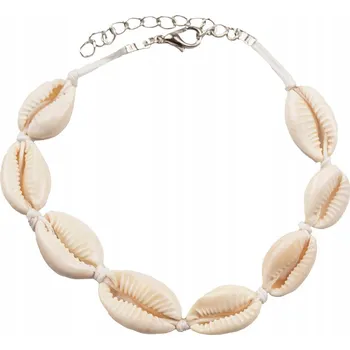 Náramek Náramek na nohu mušle ZAPÍNÁNÍ BÍLÝ