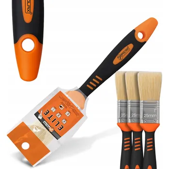 Vrták 3x PLOCHÝ ŠTĚTEC 25 mm NA MALOVÁNÍ VODNÍMI BARVAMI A LAKY Univerzální Z1-P