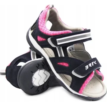 Dívčí obuv Bartek dětské sandály z přírodní kůže modré velikost 34