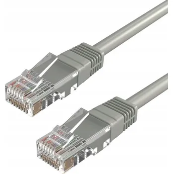 Síťový kabel Yenkee U/UTP 5e RJ45 / RJ45 1 m šedý