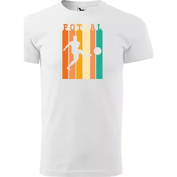 Sablio Tričko s potiskem Fotbalista Pastels - bílé 2XL