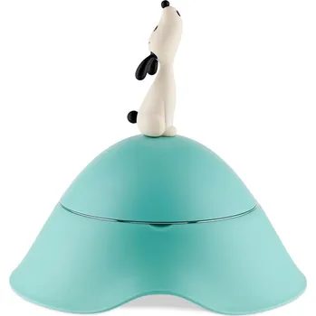 Miska pro psa Jedna kovová miska Alessi modrá 0,6 l