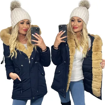 Dámský kabát Soprato dámský kabát vícebarevný klasický s kapucí velikost S