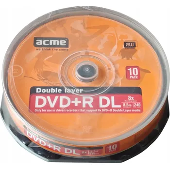 Optické médium ACME DVD+R DL 10x 8,5 GB