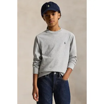 Pánské oblečení Tričko s dlouhým rukávem Polo Ralph Lauren 323843804005 šedá 90X, vel. 136-138